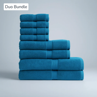 Ensemble Complet de Serviettes d'Hôtel (8pcs)