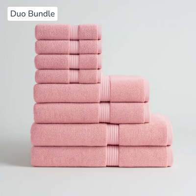 Ensemble Complet de Serviettes d'Hôtel (8pcs)