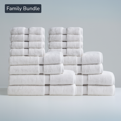 Ensemble Familial de Serviettes d'Hôtel (16pcs)