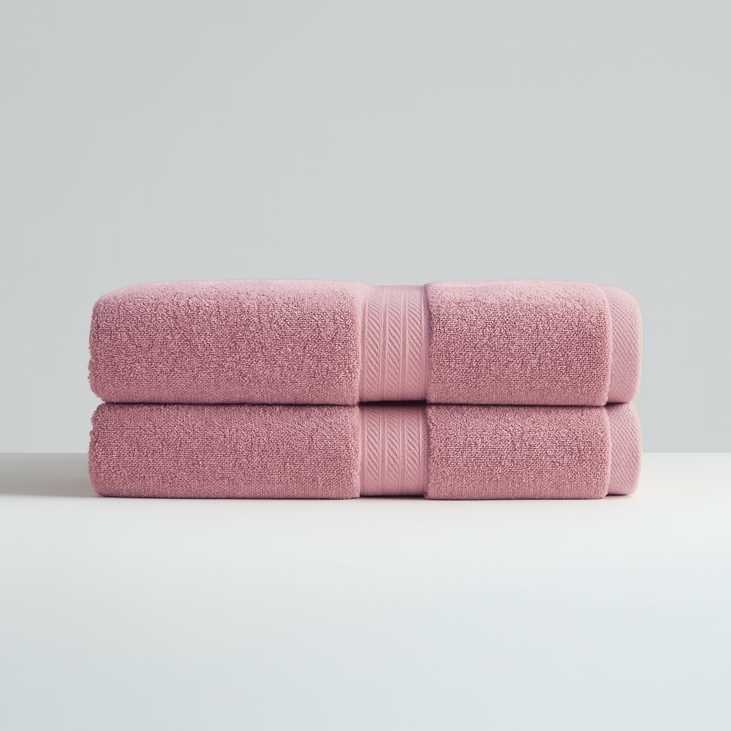 Serviettes de bain collection hôtelière (2 pièces, 70cm×40cm)