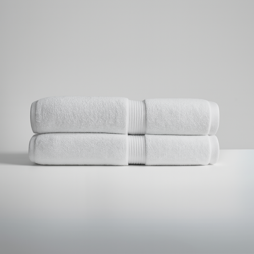Serviettes de bain collection hôtelière (2 pièces, 70cm×40cm)