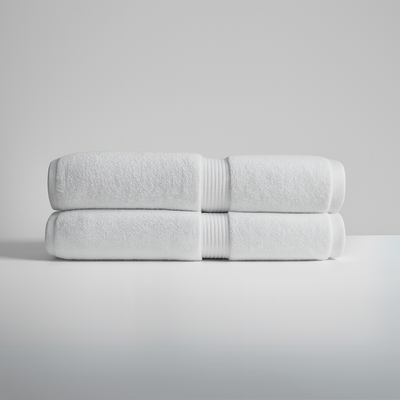 Serviettes de bain collection hôtelière (2 pièces, 70cm×40cm)