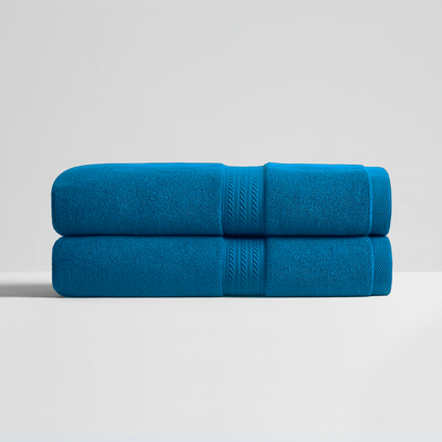 Serviettes de bain collection hôtelière (2 pièces, 70cm×40cm)
